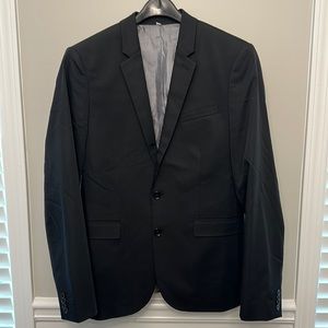 Express black suit jacket size 38R extra slim fit